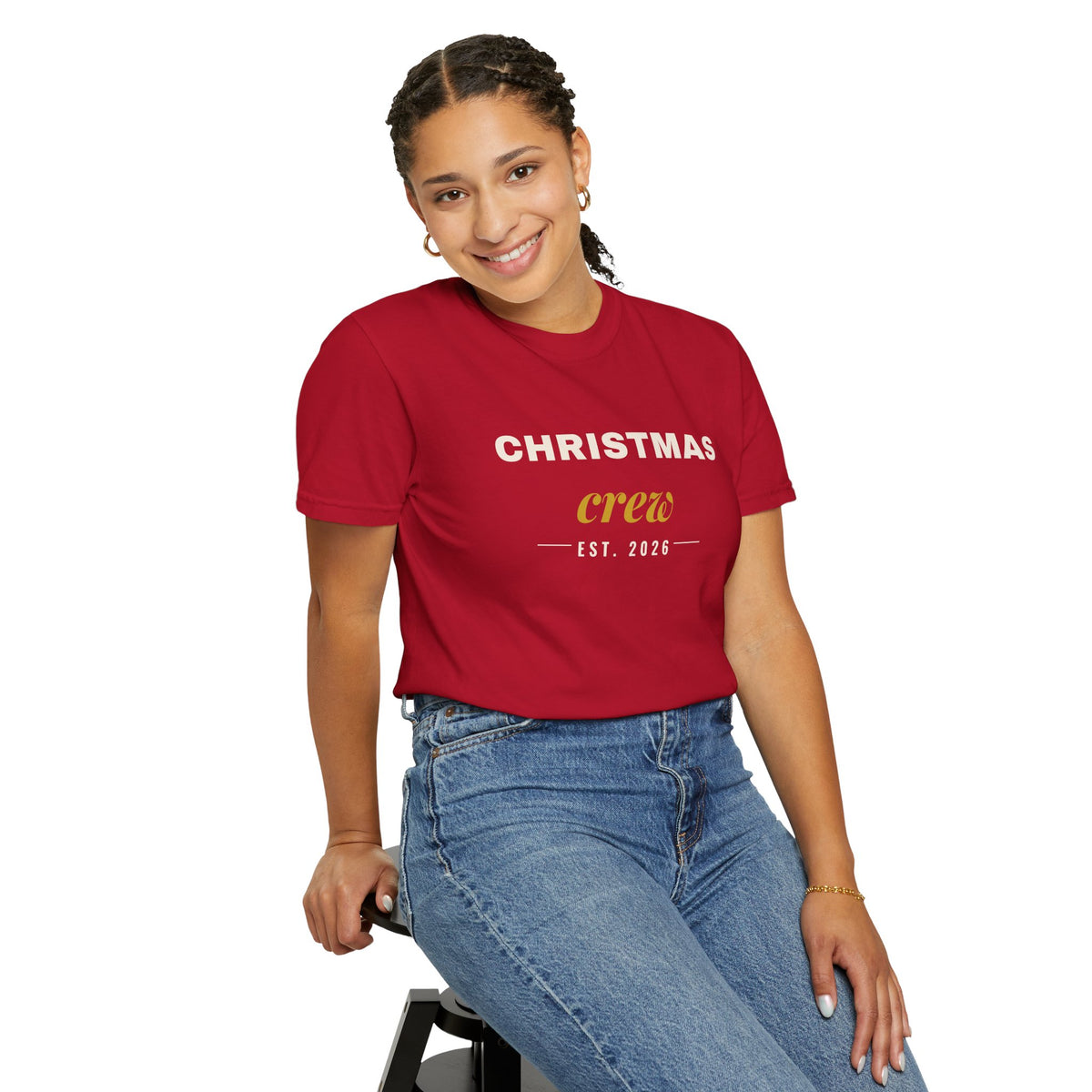 Christmas Crew Shirt 2026, Comfort Colors Matching Family Christmas Tee, Unisex Group Christmas T-Shirt, Family Photo Holiday Shirt