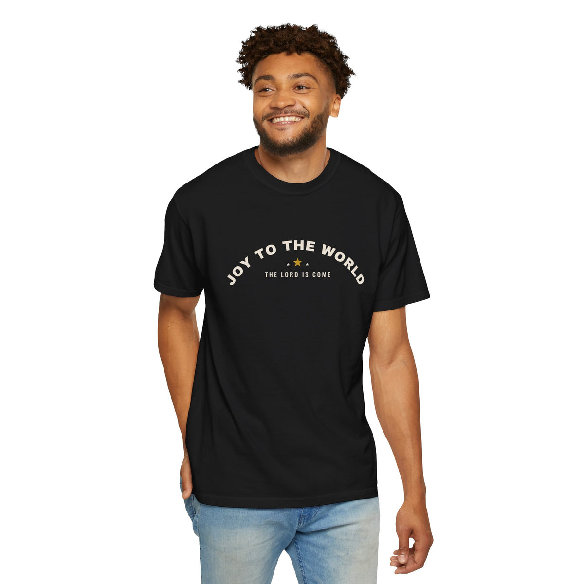 Joy to the World Shirt, Comfort Colors Christian Christmas Tee, Retro Religious Christmas T-Shirt, Unisex Faith Holiday Shirt, Church Gift