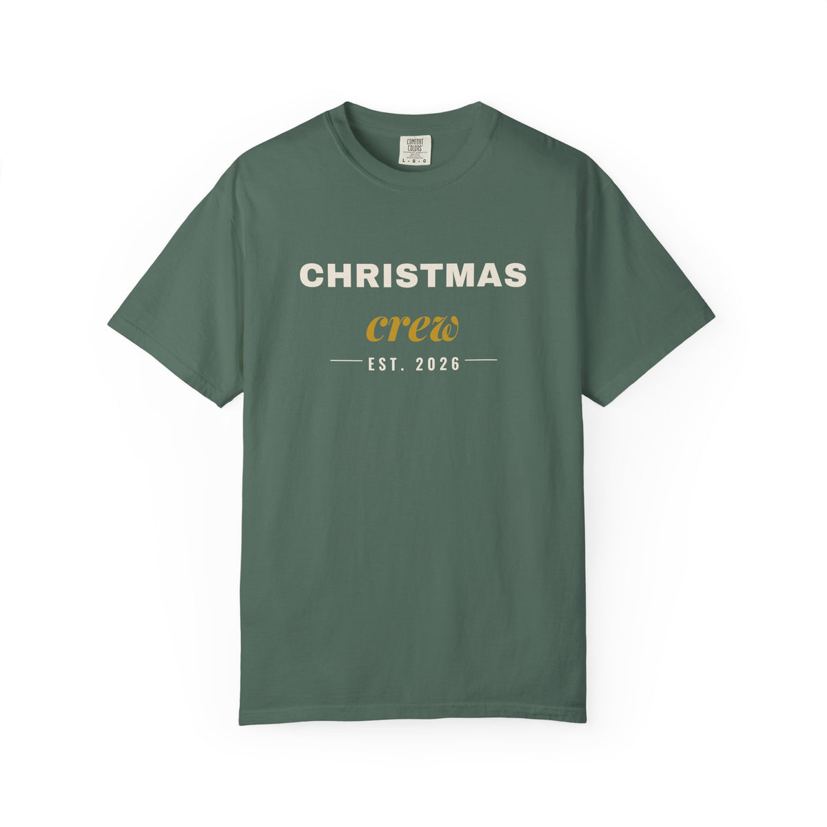 Christmas Crew Shirt 2026, Comfort Colors Matching Family Christmas Tee, Unisex Group Christmas T-Shirt, Family Photo Holiday Shirt