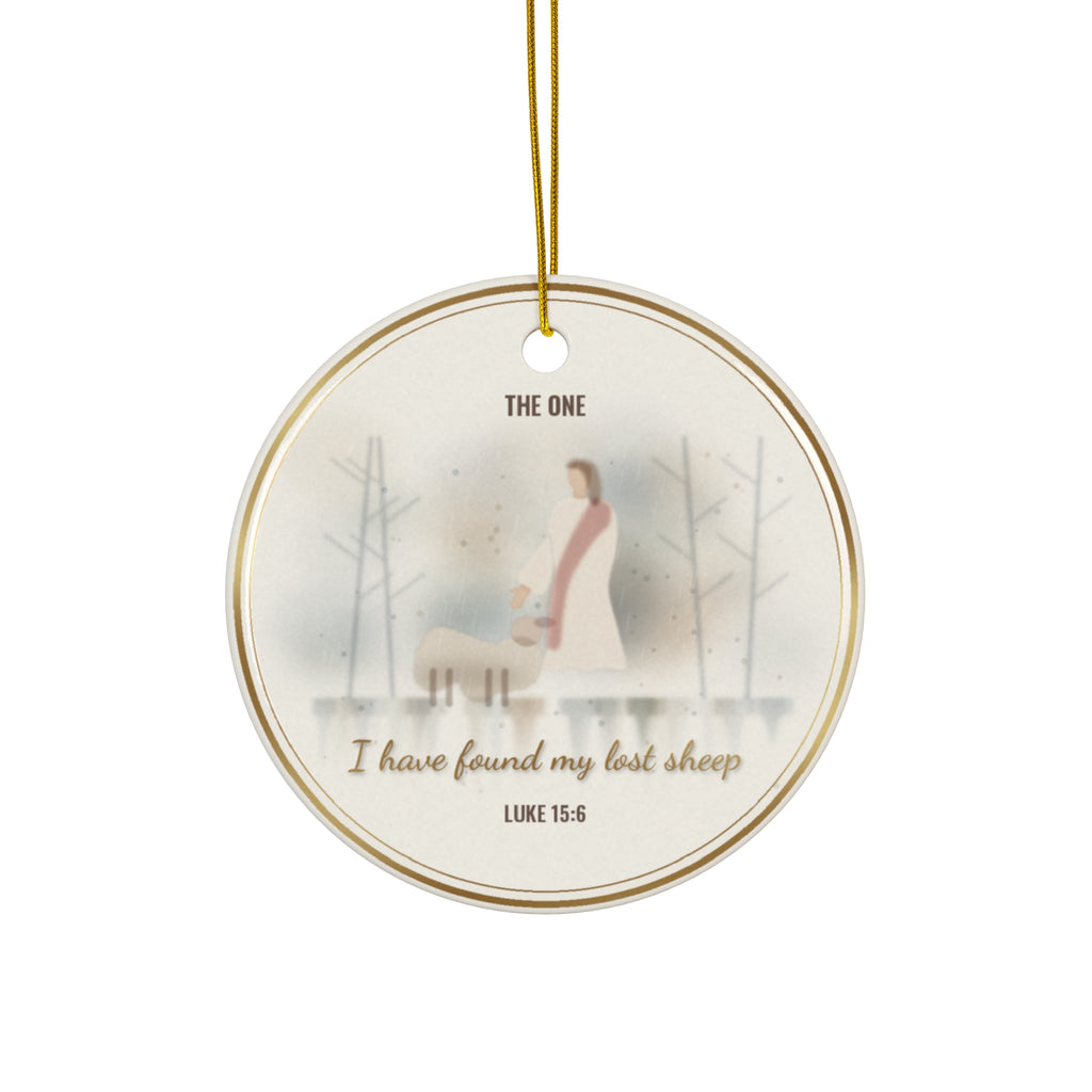 The Lost Sheep Christmas Ornament - Luke 15:6