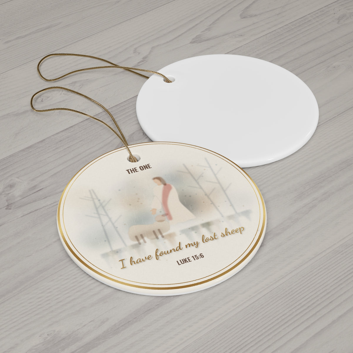 The Lost Sheep Christmas Ornament - Luke 15:6