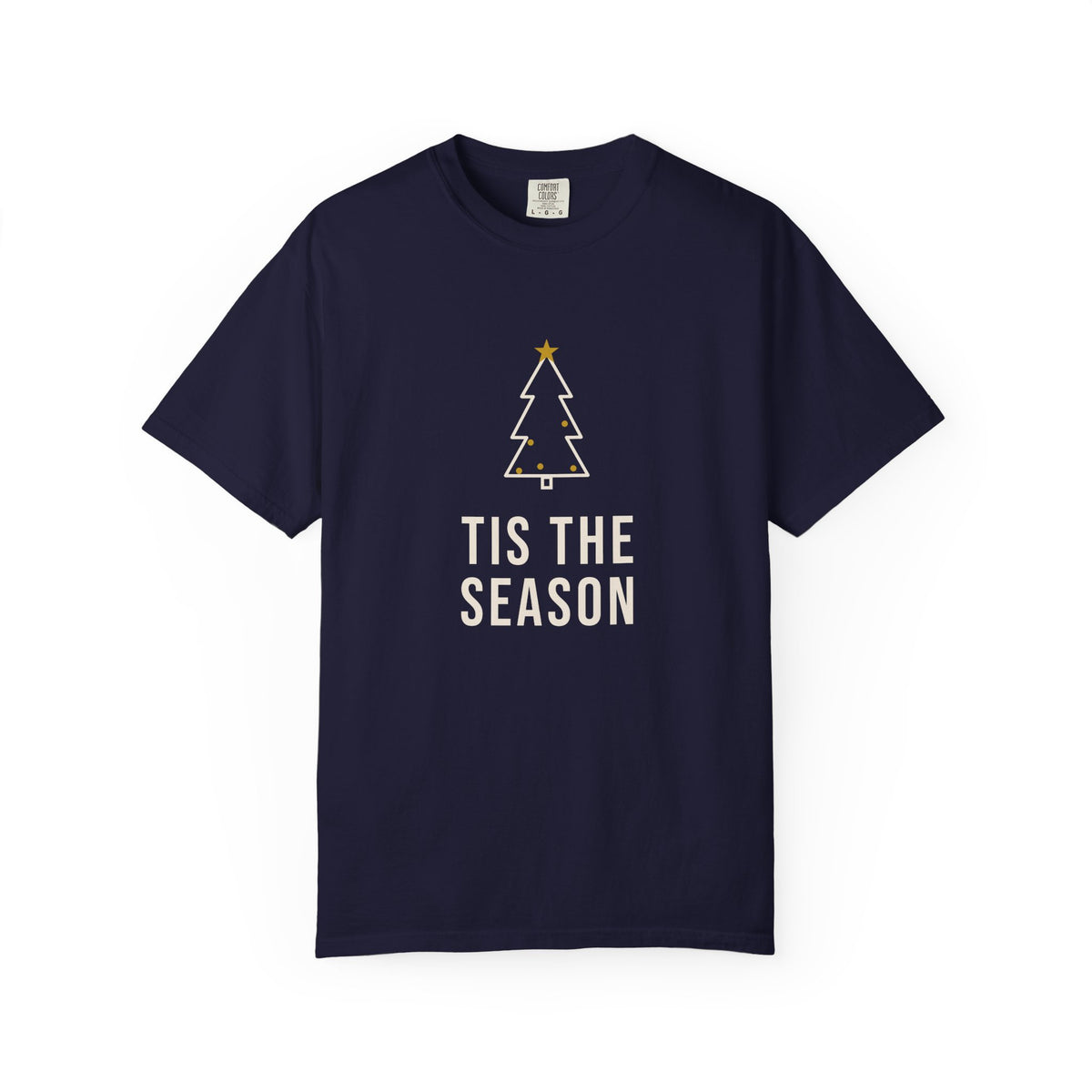 Tis the Season minimalist Christmas tree t-shirt