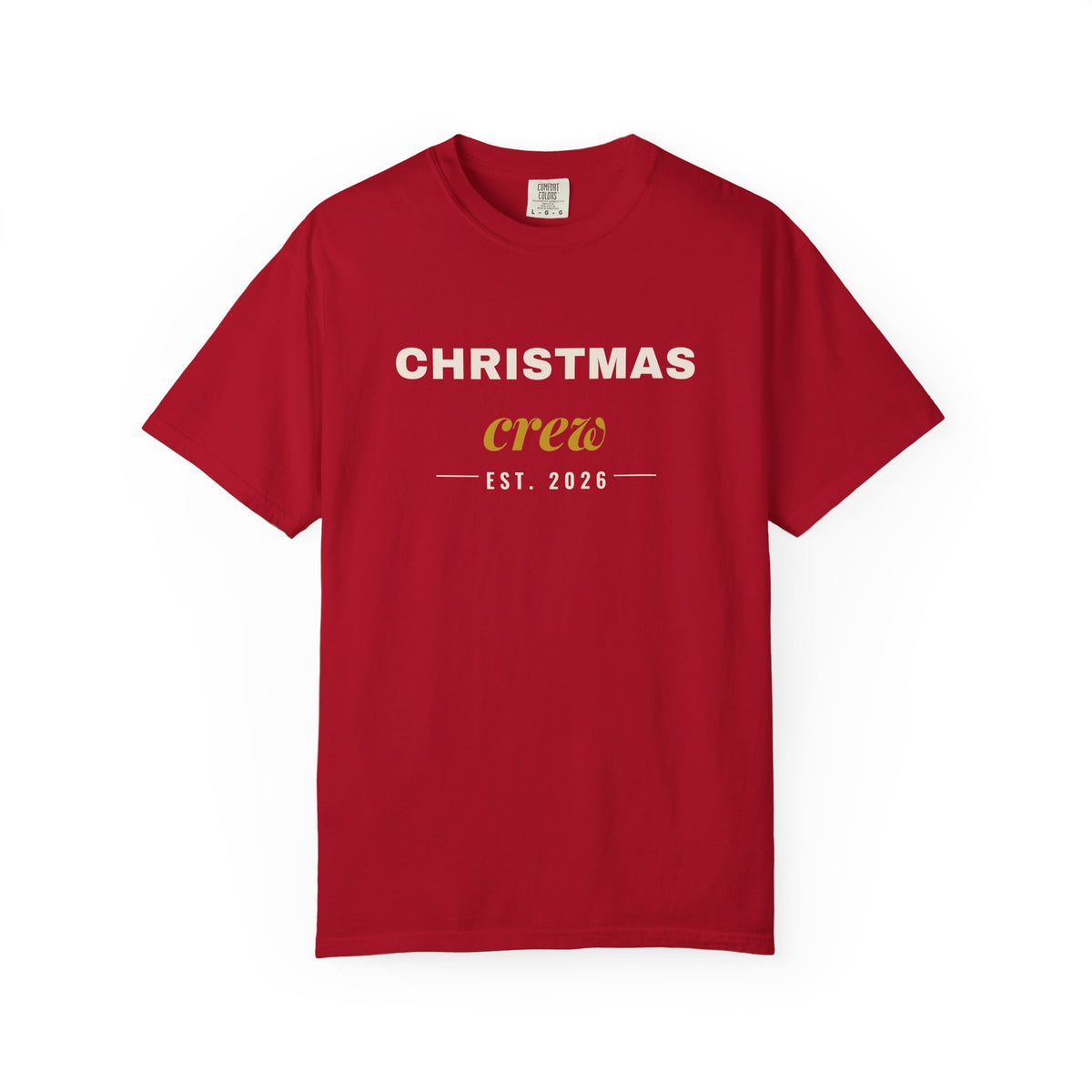 Christmas Crew Shirt 2026, Comfort Colors Matching Family Christmas Tee, Unisex Group Christmas T-Shirt, Family Photo Holiday Shirt