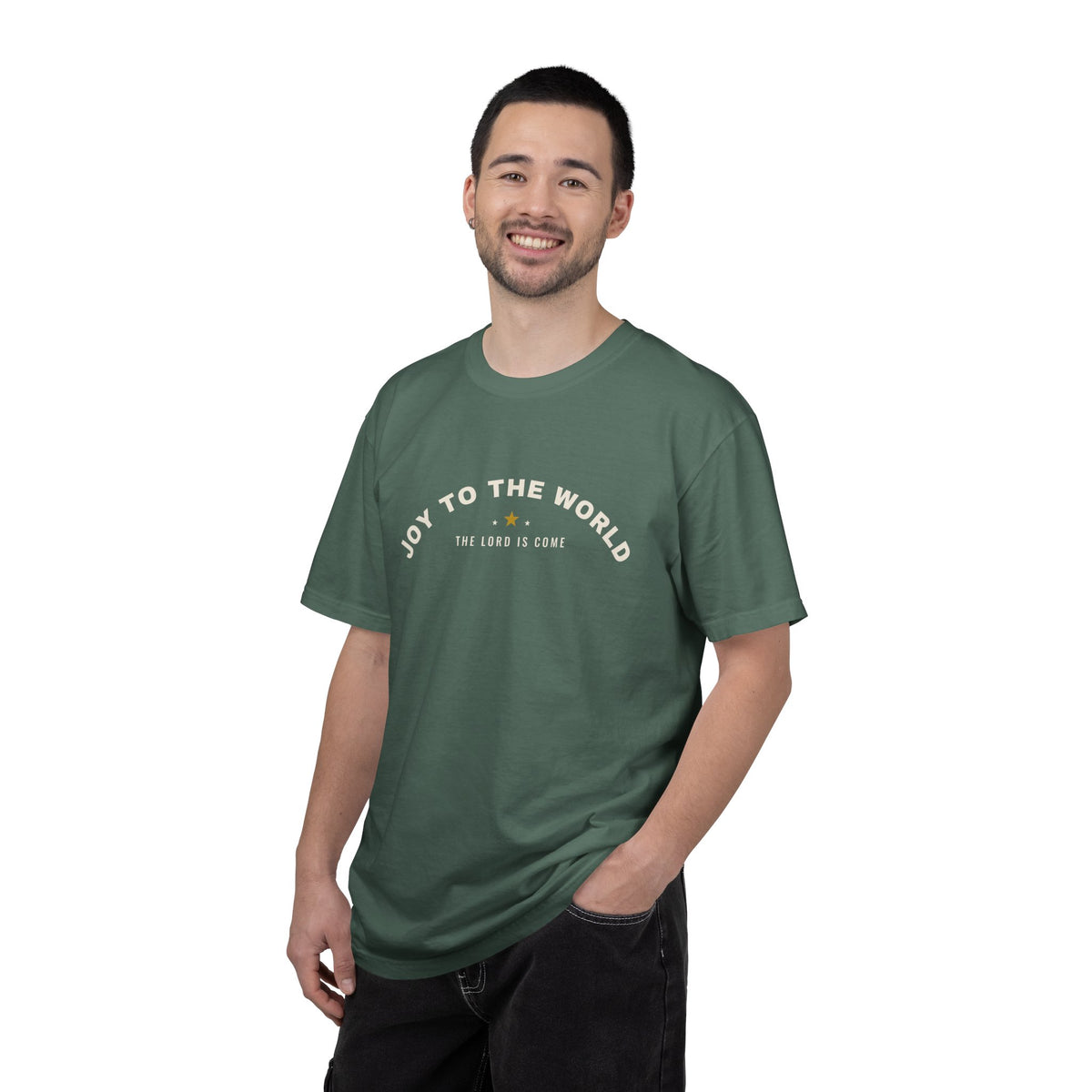 Joy to the World Shirt, Comfort Colors Christian Christmas Tee, Retro Religious Christmas T-Shirt, Unisex Faith Holiday Shirt, Church Gift