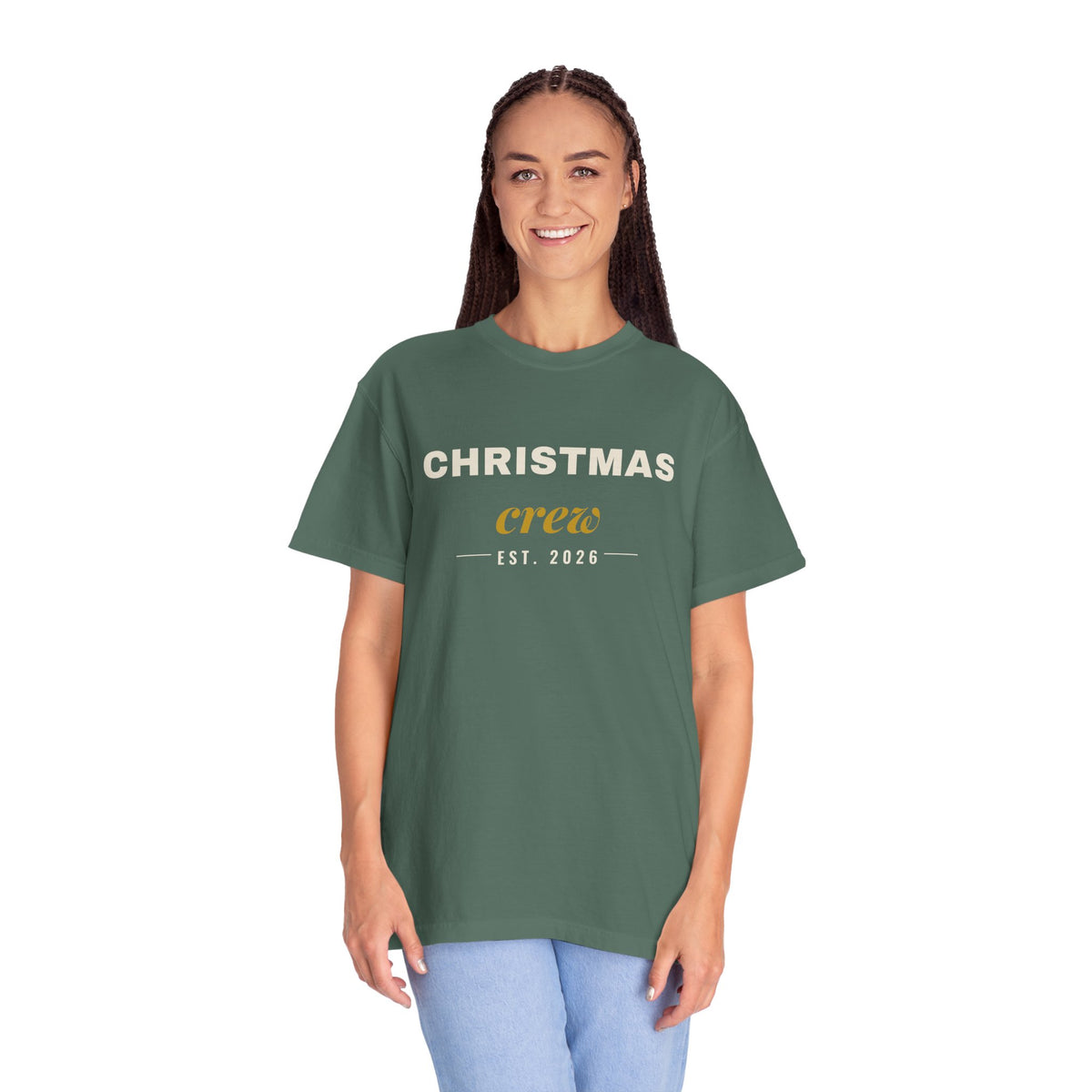 Christmas Crew Shirt 2026, Comfort Colors Matching Family Christmas Tee, Unisex Group Christmas T-Shirt, Family Photo Holiday Shirt