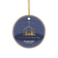 O Come Let Us Adore Him Ornament, Personalized Family Nativity Ornament 2026, Christian Christmas Ornament